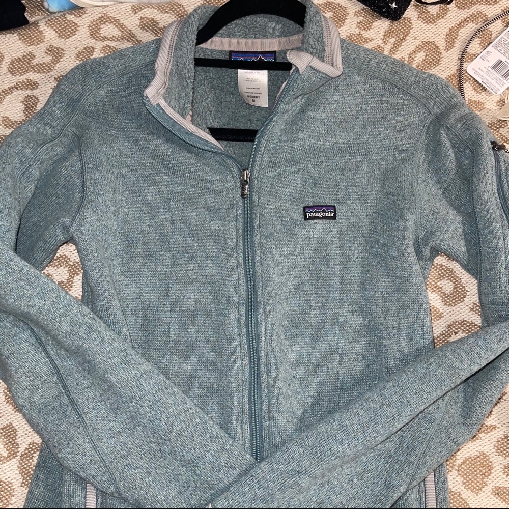 Full Zip Light Blue Patagonia Jacket